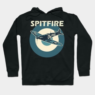 Spitfire RAF Fighter Aircraft Plane Airplane British UK Supermarine Retro vintage Hoodie